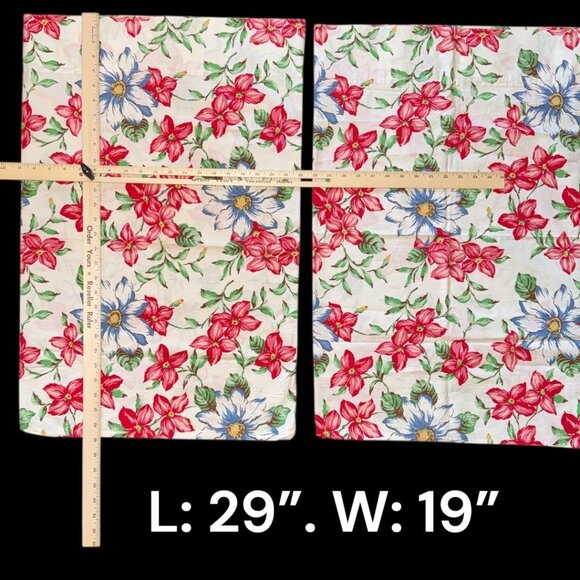 Vtg Ralph Lauren Lindsay Floral Pattern Standard Pillowcases Pair - Picture 5 of 5